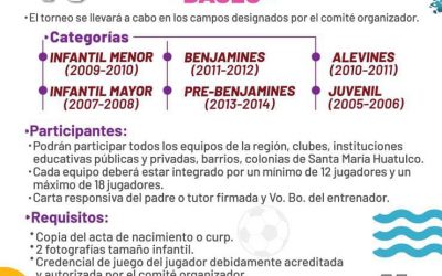 CONVOCATORIA | LIGA MUNICIPAL DE FUTBOL INFANTIL Y JUVENIL.  