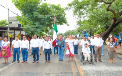 Desfile cívico – militar en conmemoración al 113 Aniversario del Inicio de la Revolución Mexicana en la cabecera municipal