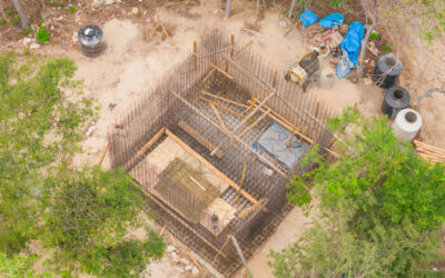 Construcción del tanque de agua potable en Piedra De Moros