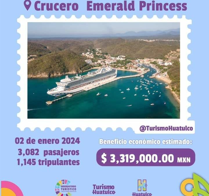 Arribó al puerto de Santa Cruz el Crucero Emerald Princess