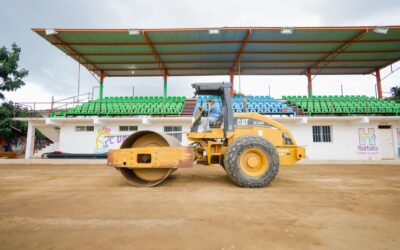 Rehabilitación del campo 1 de fútbol soccer de la unidad deportiva de Santa Cruz