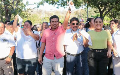 Inauguración de dos obras calle Bahía Tangolunda sector T y las calles: Río Santo Domingo, Río Tomellín, Río Miltepec, Río Mixteco, del sector J