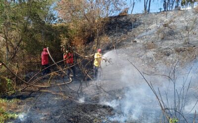 Atención de incendio en Llano Ciruelos